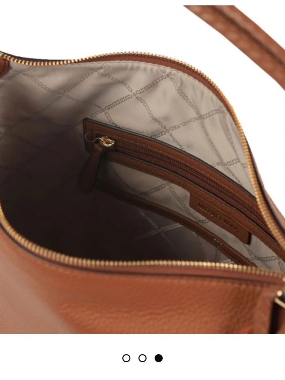 Michael Kors Tan Pebbled Leather Shoulder Tote